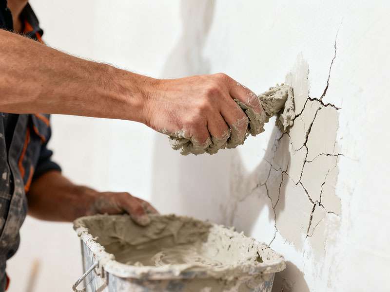 putty powder application problems cracking