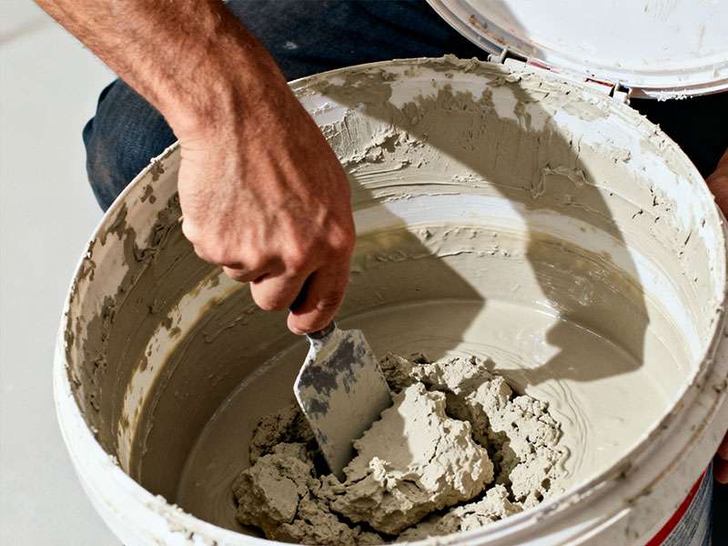putty powder application problems sedimentation